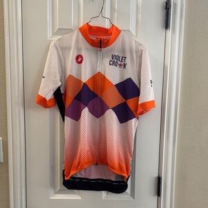 Violet Crown Cycling Jersey - Orange and Purple